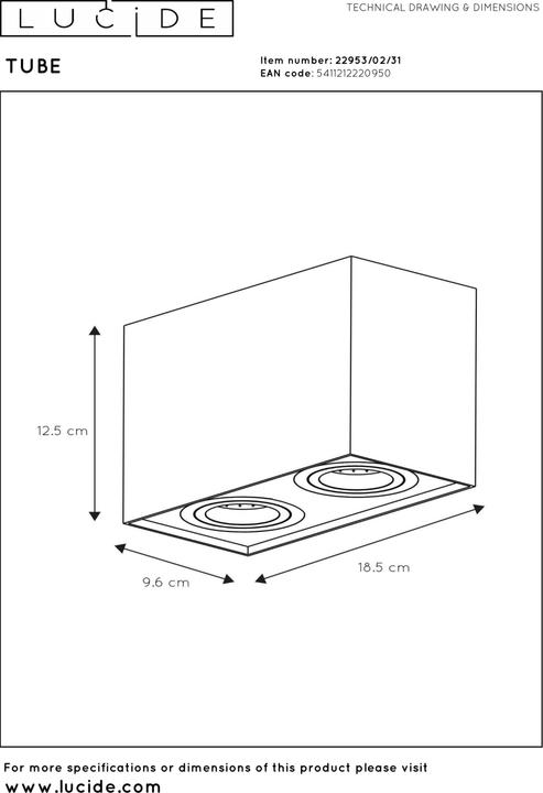 Produktbild Lucide Tube (GU10)