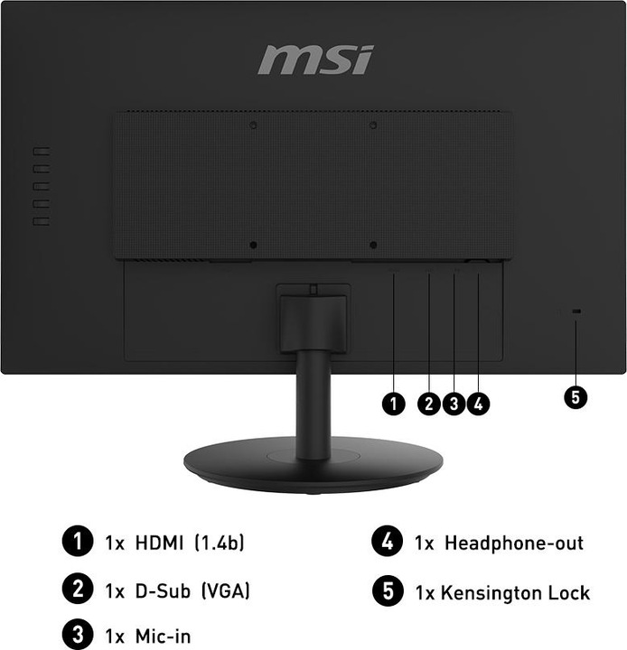 Actual product image MSI Pro MP242 (23.8 inch) Pixel LCD (1920 x 1080 pixels, 23.80")