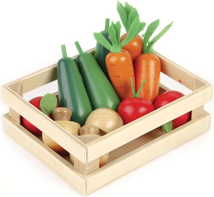 Bigjigs Winter vegetables from wood in a box