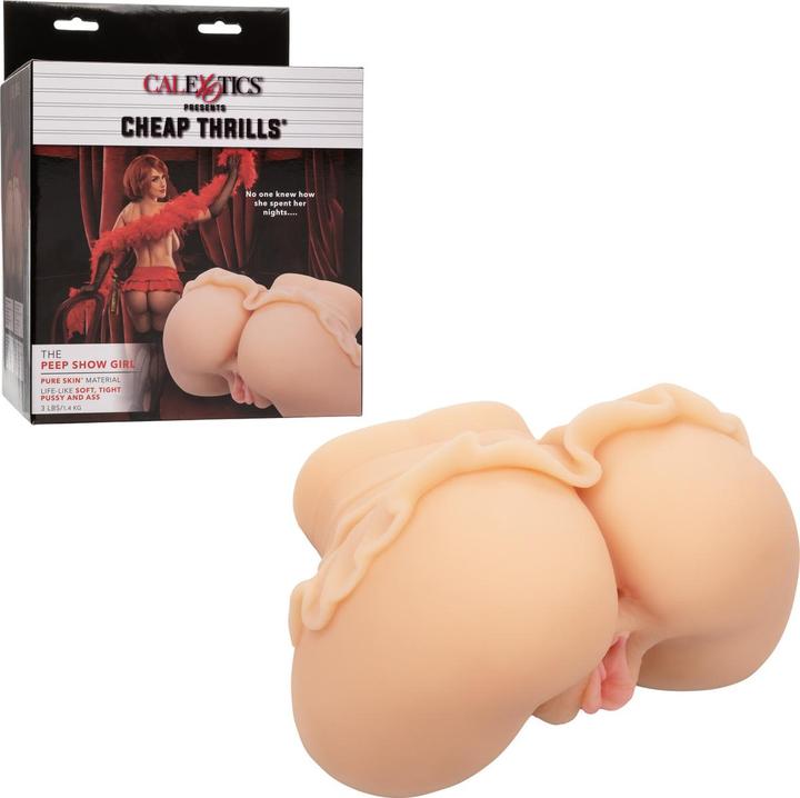 Actual product image CalExotics The Peep Show Girl Double Realistic Masturbator, Flesh