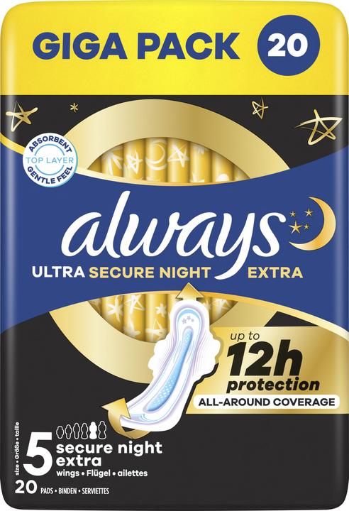 Produktbild Always Ultra Secure Night (20 x)