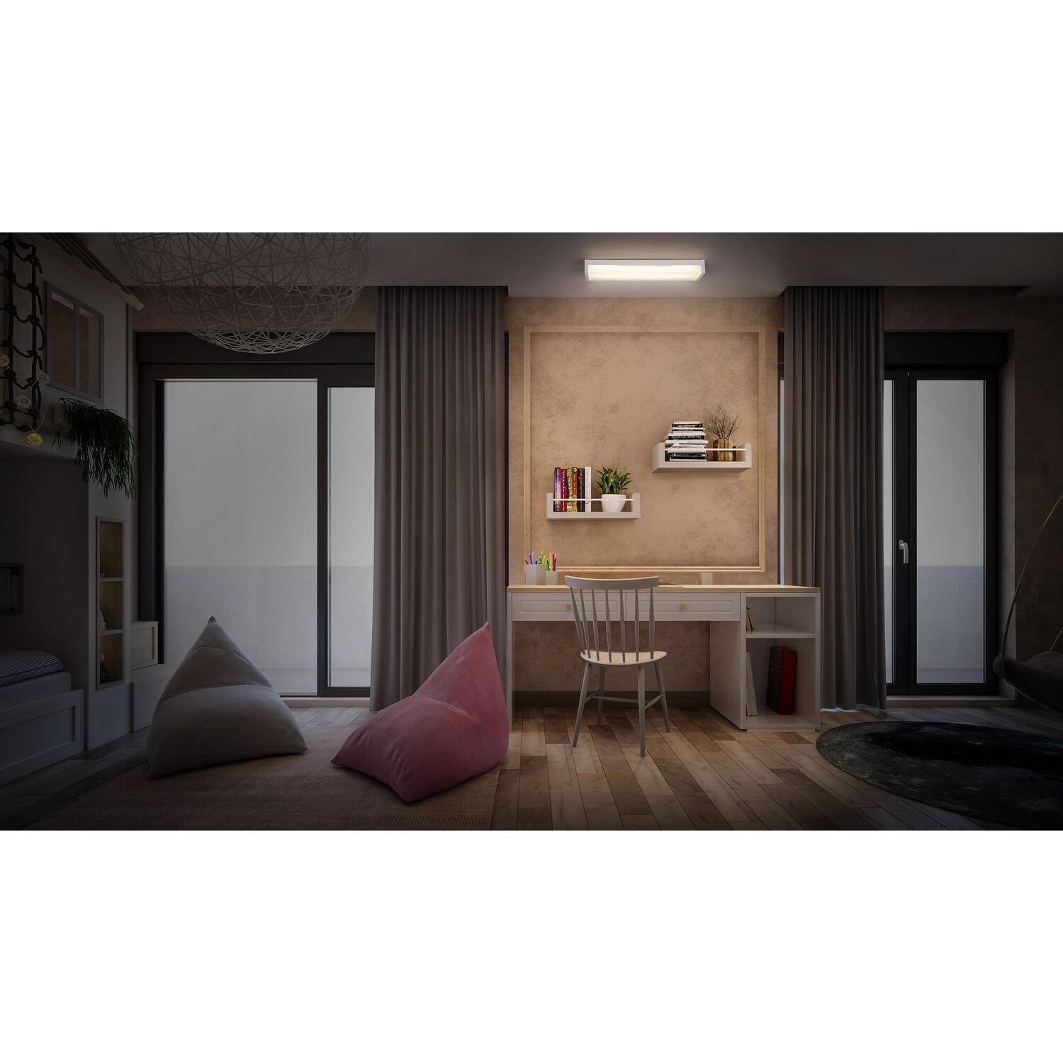Thumbnail - Ledvance, Wandleuchte + Deckenleuchte, Office Line Double Wrap 60cm 20W 840 Fernbedienung 2300lm 4000K neutralweiss dimm...