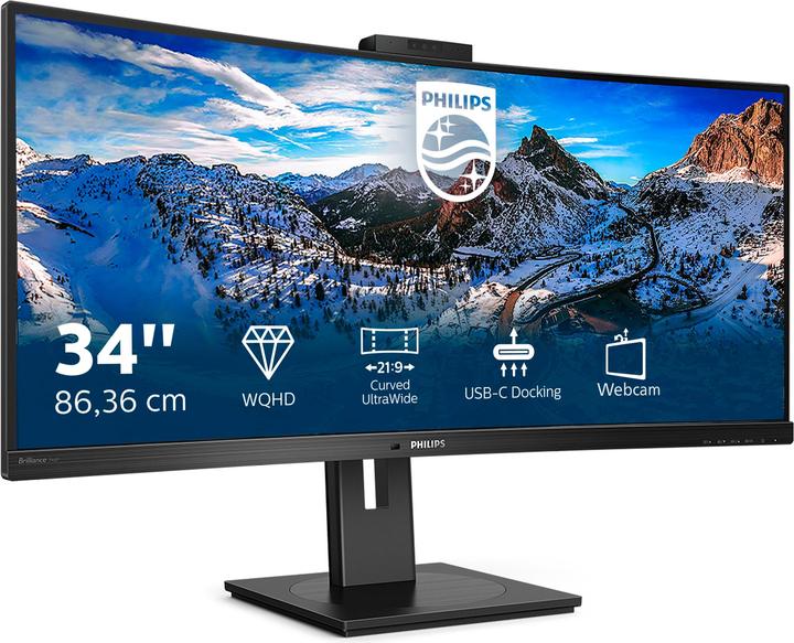 Produktbild Philips 346P1CRH/00 (3440 x 1440 Pixel, 34")