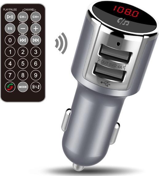Actual product image Forever FM transmitter Bluetooth TR-340 silver