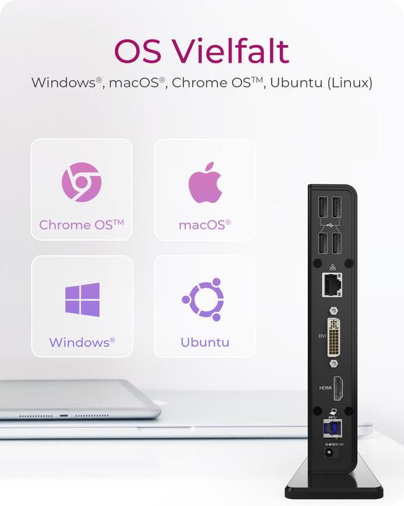 Image du produit Icy Box IB-DK2241AC - USB Type-A 3.0 Multi Dock (USB-B, 11 ports)