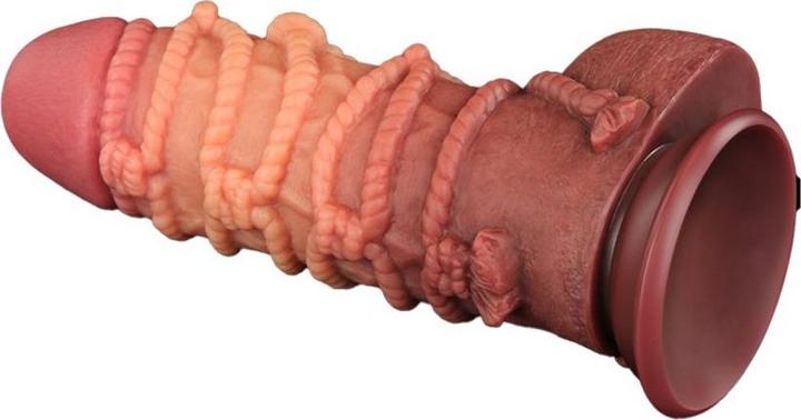 Image du produit Lovetoy Gode extrême avec motif de corde 24 cm