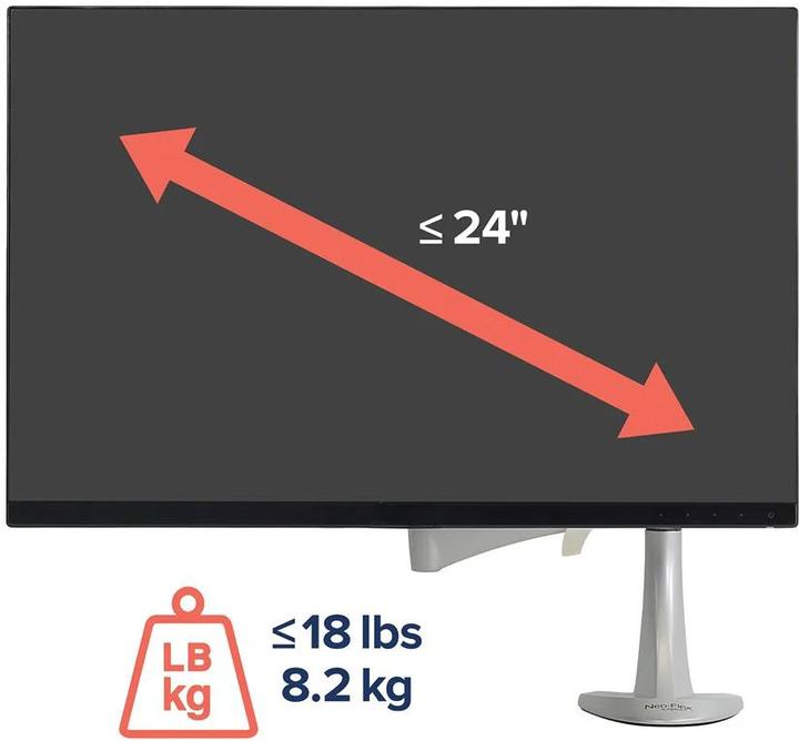 Produktbild Ergotron Neo Flex LCD Arm, bis 20" (Tisch, 22", 8.20 kg)