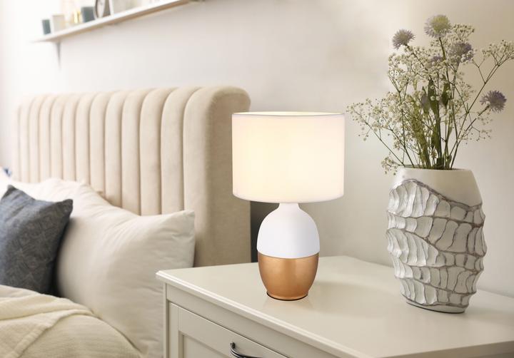 Immagine prodotto Globo Lampada da tavolo Valentino bianca 1xE14 (E14)