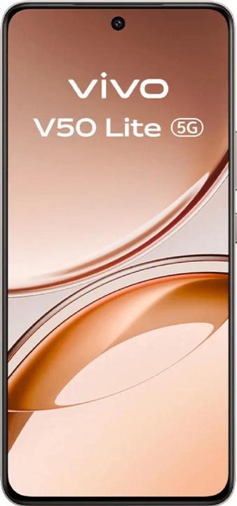 Actual product image Vivo V50 Lite (256 GB, Titanium Gold, 6.77", Dual SIM, 5G)