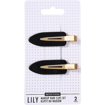 Galeria Hobby, Mollette + clip per capelli, Sister Young Lily Makeup Hair Clips Set Black 2 Pieces (2 pz.)