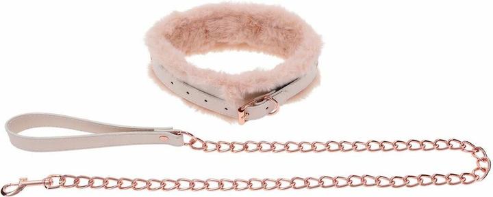 Actual product image Sportsheets peaches 'n creame fur collar & leash