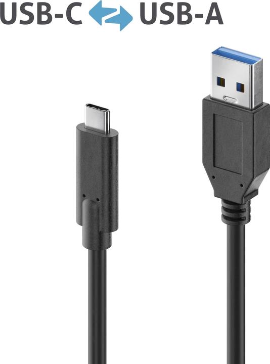 Produktbild Purelink USB A – USB C (2 m, USB 3.0, 5 W)