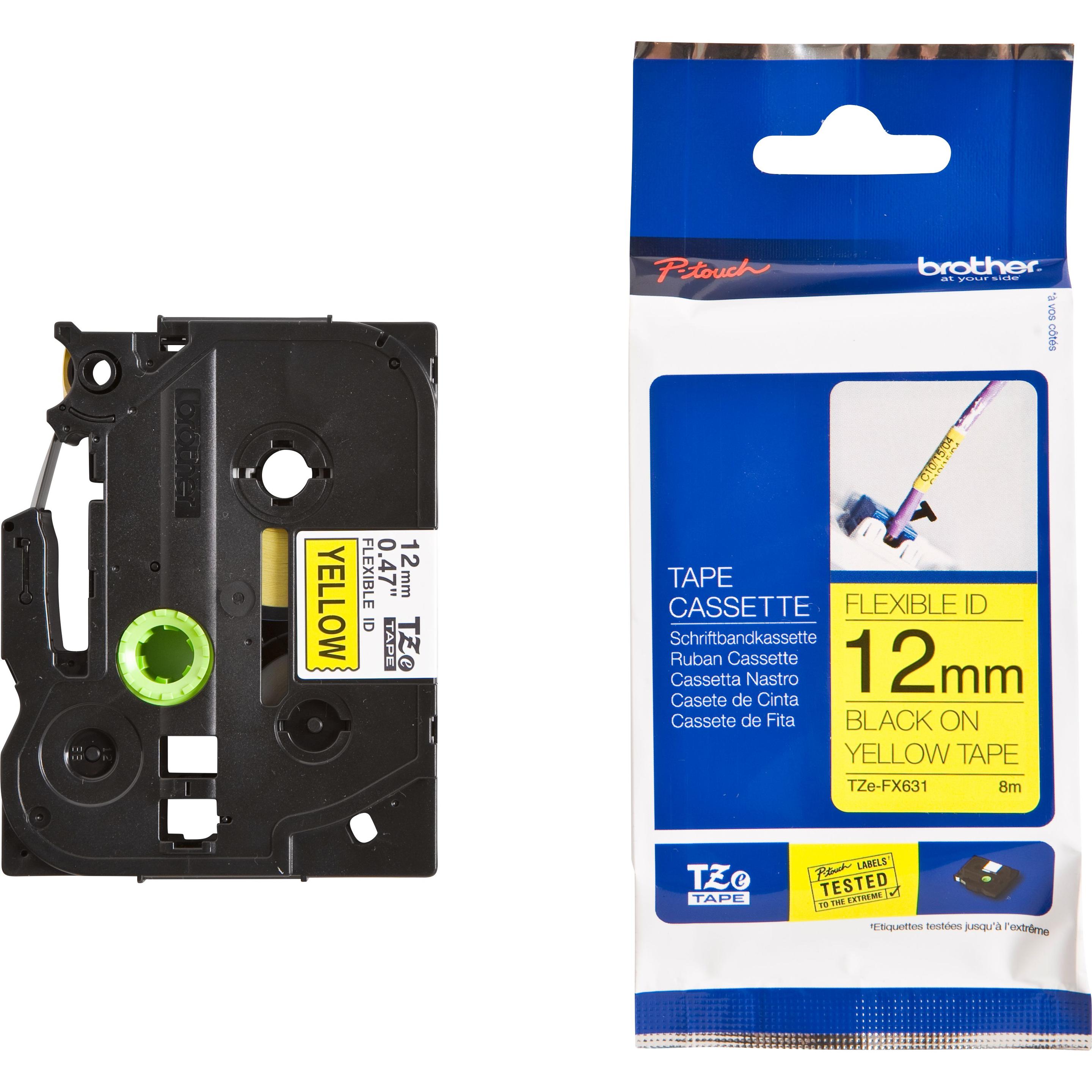 Brother, Beschriftungsband, Tze-Fx631 (1.20 cm, Gelb)