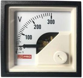 Rs Pro Analogue voltmeter AC analogue display / 0.01, 45mm, 45mm, 54 (<30 A) mm, 72 (30  60 A) mm