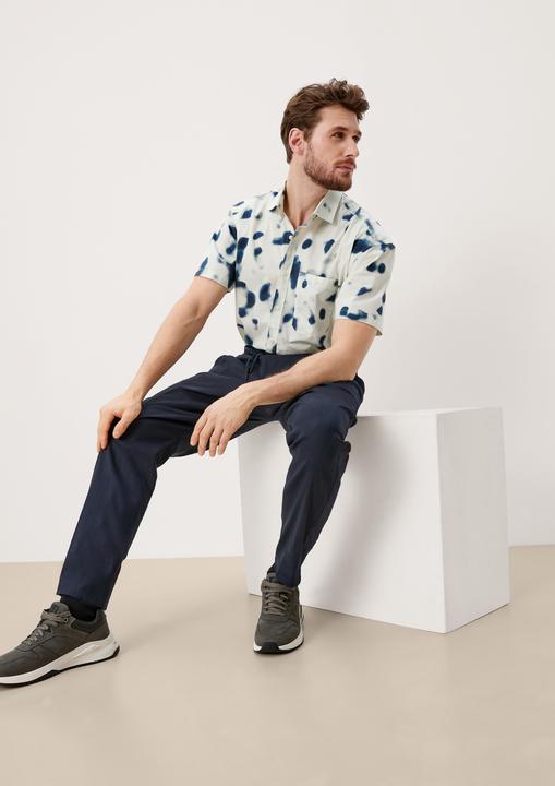 Image du produit s.Oliver Hemd Relaxed: Hemd mit Alloverprint (S)