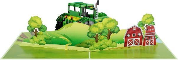 Actual product image MU Classic 3D Pop-Up Grusskarte - Traktor (1 pcs.)