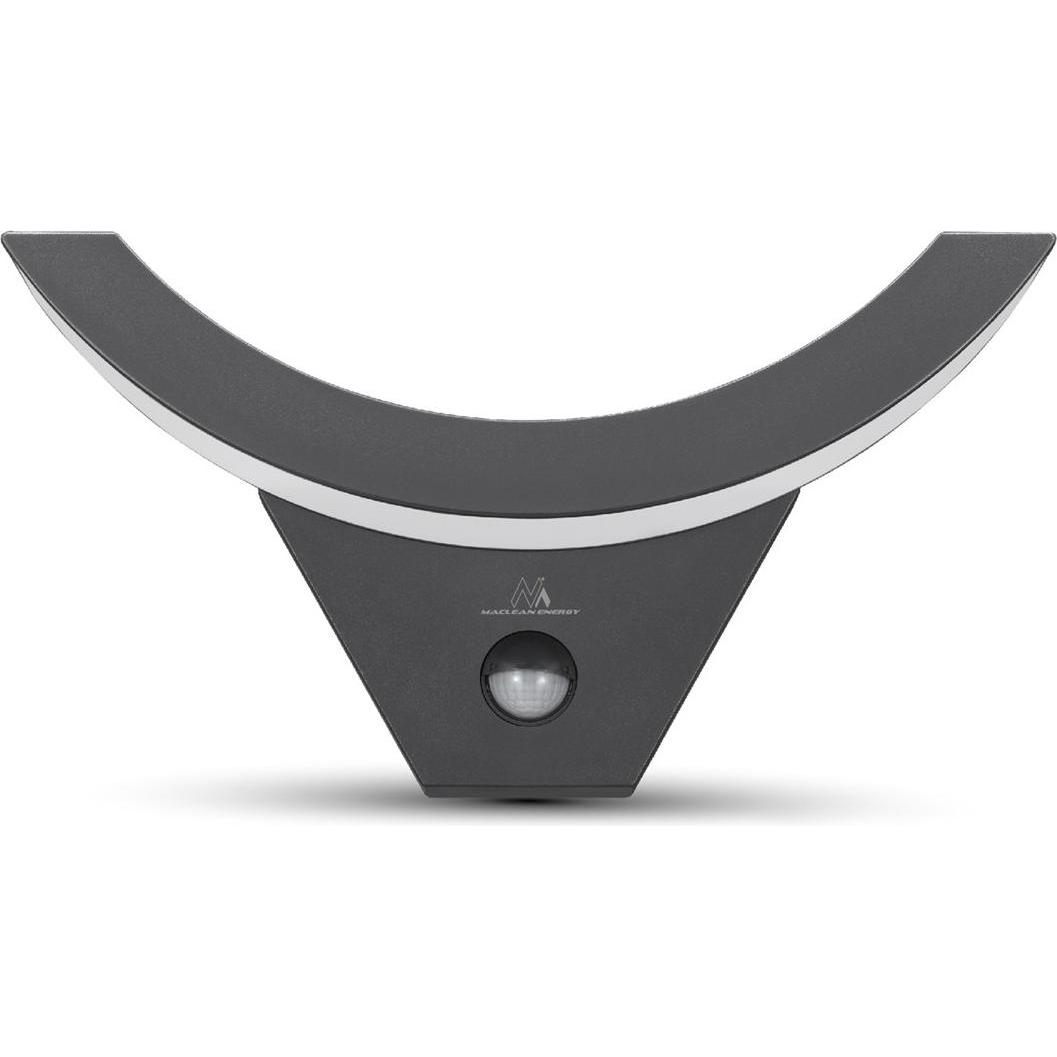 Thumbnail - Maclean, Gartenbeleuchtung, MCE290GR LED-Lampe mit Infrarot-Bewegungssensor 800lm 10W IP54 pilka (800 lm, IP54)