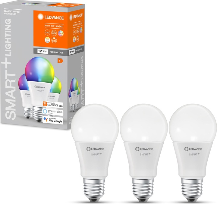 Actual product image Ledvance Smart Classic 60 (E27, 9 W, 806 lm, 3 x, F)
