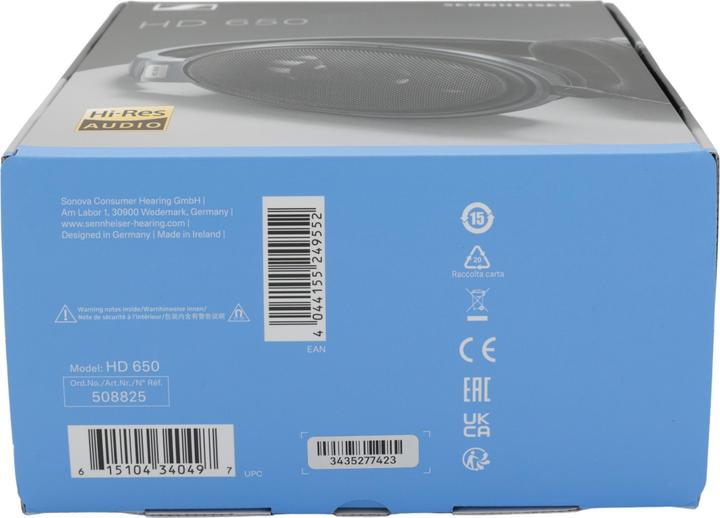 Image du produit Sennheiser HD 650 (Pas de réduction du bruit, Filaire)