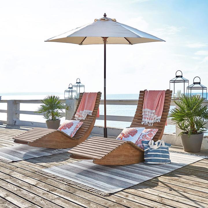 Produktbild Loberon Lounger Wenham braun (150 cm)