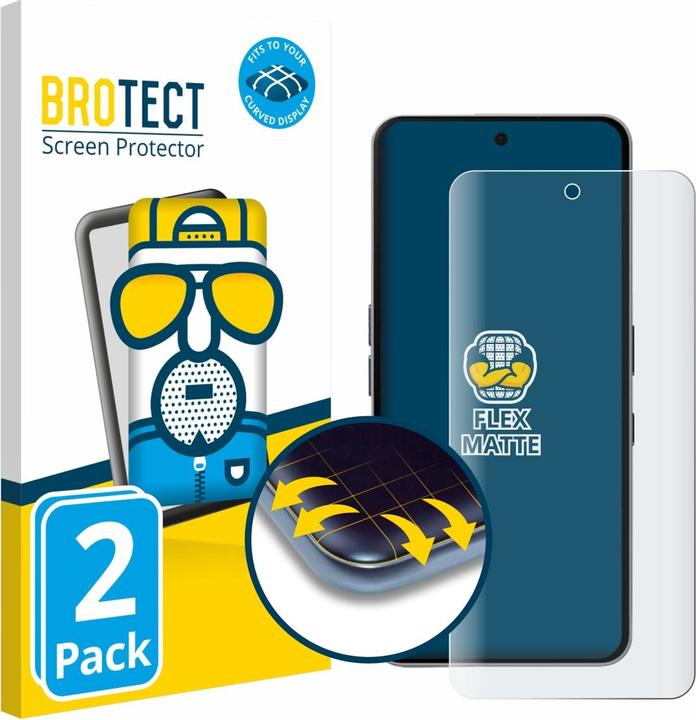 Actual product image BROTECT Full-Screen Protector Matte (2 pcs., Nothing Phone (3a) Pro)