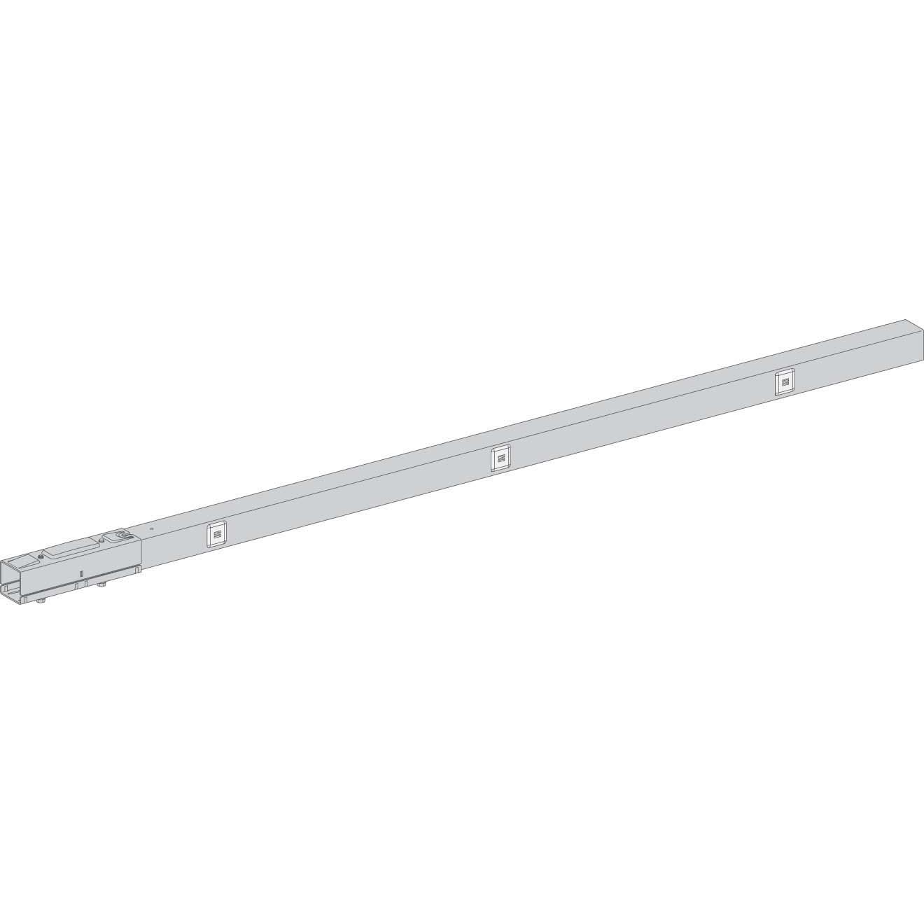 Schneider Electric, Verteilerschrank Zubehör, SE KBB25ED22305TW Schienenkasten 3m