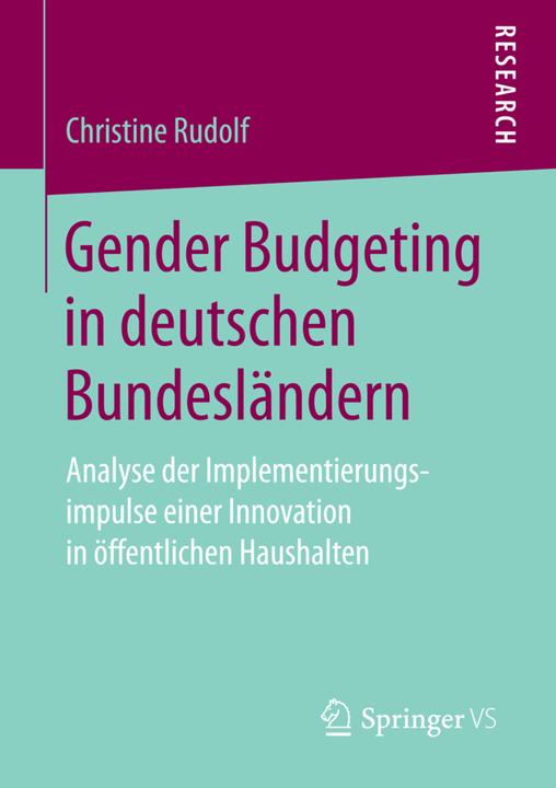 Produktbild Gender Budgeting in deutschen Bundesländern (Deutsch, Christine Rudolf, 2016)