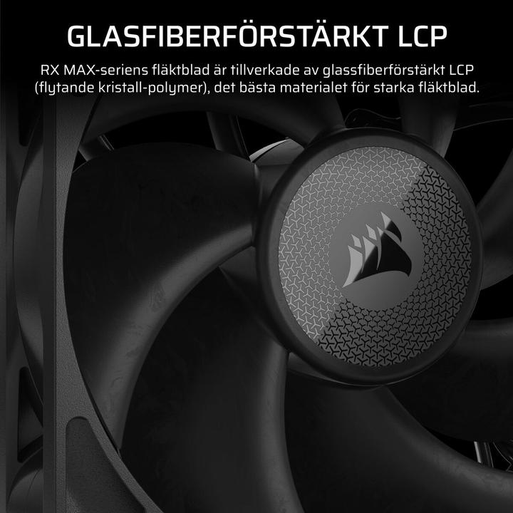 Produktbild Corsair RX MAX Series, iCUE LINK RX120 MAX, 120mm Fan, Single Fan (120 mm, 1x)
