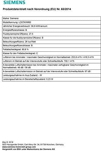 Produktbild Siemens LC67KHM60 (Wandhaube)