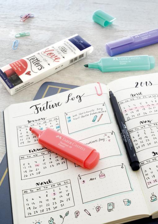 Actual product image Faber-Castell Pitt Artist Pen Handlettering (Multicoloured, 4 x)