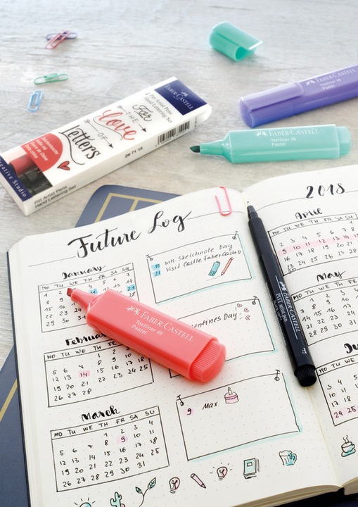 Immagine prodotto Faber-Castell Pitt Artist Pen Handlettering (Multicolore, 4 x)