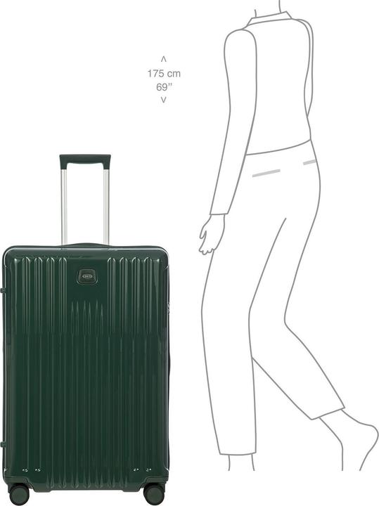 Image du produit Brics Positano 4 roues trolley 78 cm avec soufflet extensible (130 l)