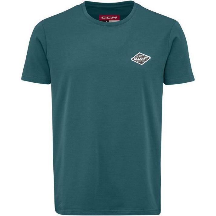 CCM, Uomini, Maglietta sportiva, Maglietta All Outside A Tee SR (M, verde) (M), Verde, M