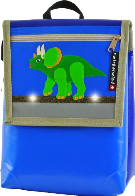 Produktbild Cwirbelwind Kindergartenrucksack Triceratops Glitzer