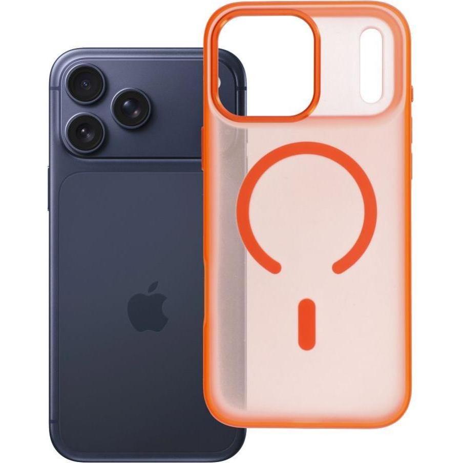 OEM Back panel cover Case for iPhone 17 PRO MAX Flexline Mag Cover compatible with MagSafe orange (Apple iPhone 17 Pro Max), Cover smartphone, Arancia