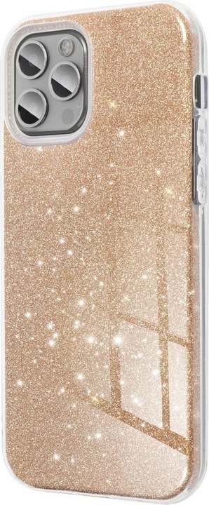 Actual product image König Design Mobile Phone Case for Huawei Y5p Protective Case Cover Bumper Shell Glitter Frame Gold New (Huawei Y5p)
