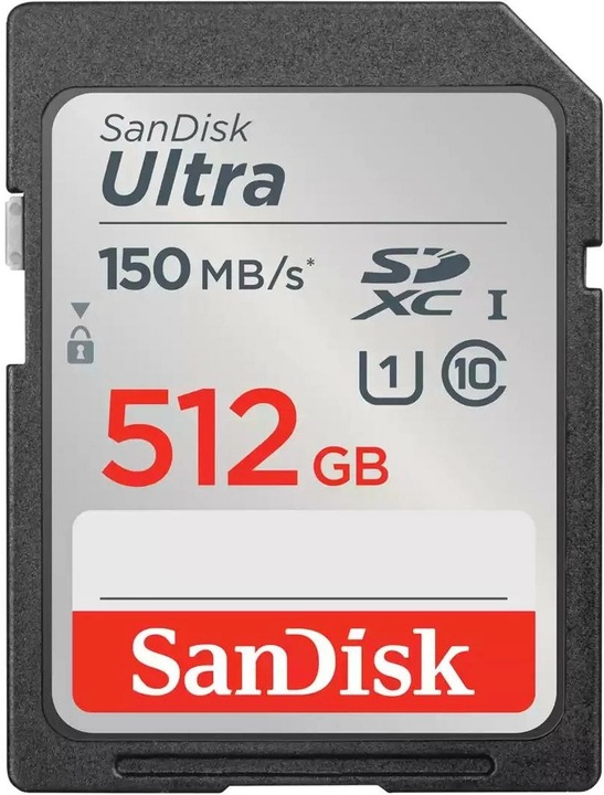 SanDisk Ultra (512 GB, SDXC, U1, UHS-I)