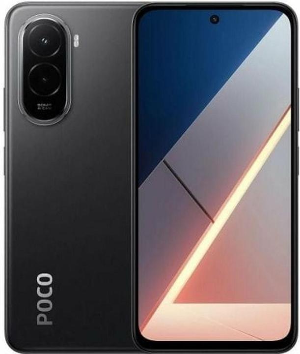 Actual product image Xiaomi Poco M7 (128 GB, Black, 6.90", Hybrid Dual SIM, 4G)