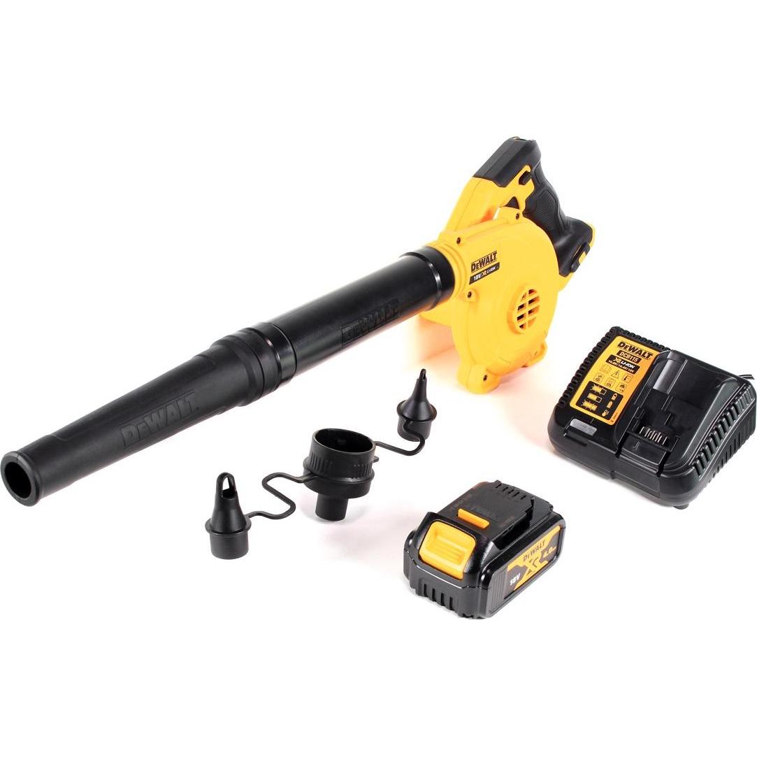 Thumbnail - DeWalt, Laubsauger + Laubbläser, DCV 100 M1 18 V Akku Gebläse / Laubbläser + 1 x DCB 182 4,0 Ah Akku + DCB 115 Ladegerät...