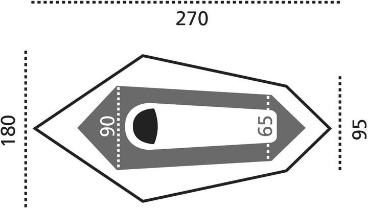 Produktbild Grand Canyon Richmond 1 (Tunnelzelt, 1.70 kg, 1 Person)