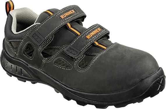 Productafbeelding Runnex unisex S1 veiligheidssandalen "5100" TeamStar zwart maat 49 (S1, 49)