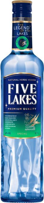 Image du produit Five Lakes Vodka (1 x 70 cl)