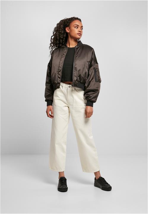 Actual product image Urban Classics Ladies Short Oversized Satin Bomber Jacket (4XL)