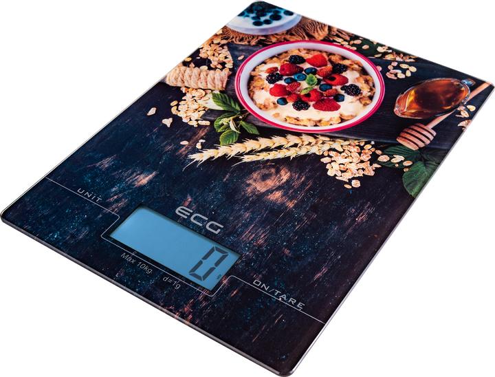 Actual product image ECG KV 1021 Berries Multicolor Countertop Rectangle Electronic Kitchen Scale
