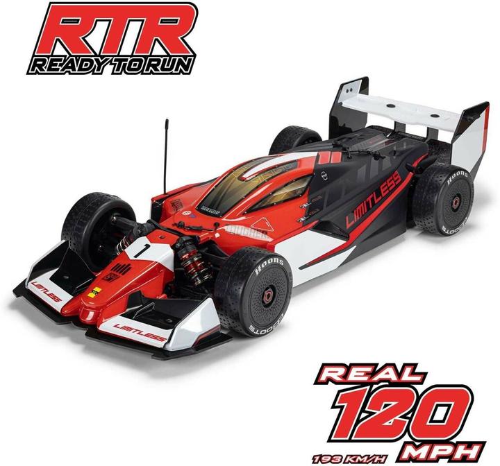 Immagine prodotto Arrma Formel 1 Limitless 8s ARTR 1:7 - Rot / Schwarz (ARR Quasi lettura a corredo)