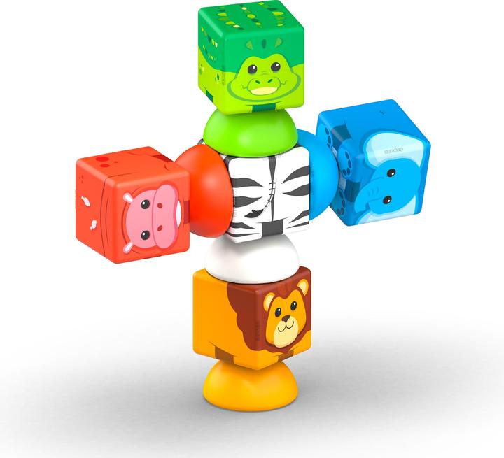 Actual product image Geomag Magicube Blocks Stacking Safari