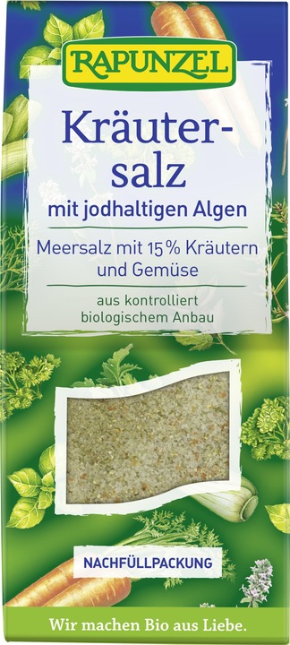 Actual product image Rapunzel Herbal salt with seaweed iodized (531 g)