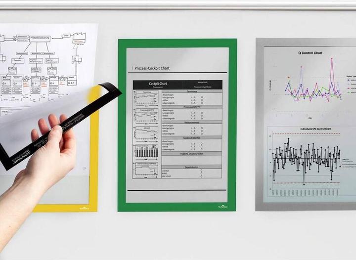 Produktbild Durable 2 Magnetrahmen DURAFRAME® MAGNETIC A4 grün