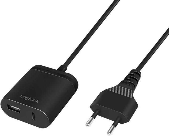 LogiLink USB adapter plug with fixed cable (12 W)