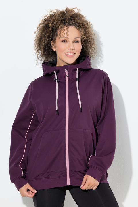 Image du produit Ulla Popken Veste technique softshell à capuche, matière déperlante (58, 60)